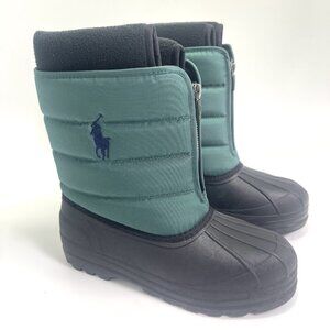 Polo Ralph Lauren Vancouver Snow Boots Hunter Green Junior Youth Size 6